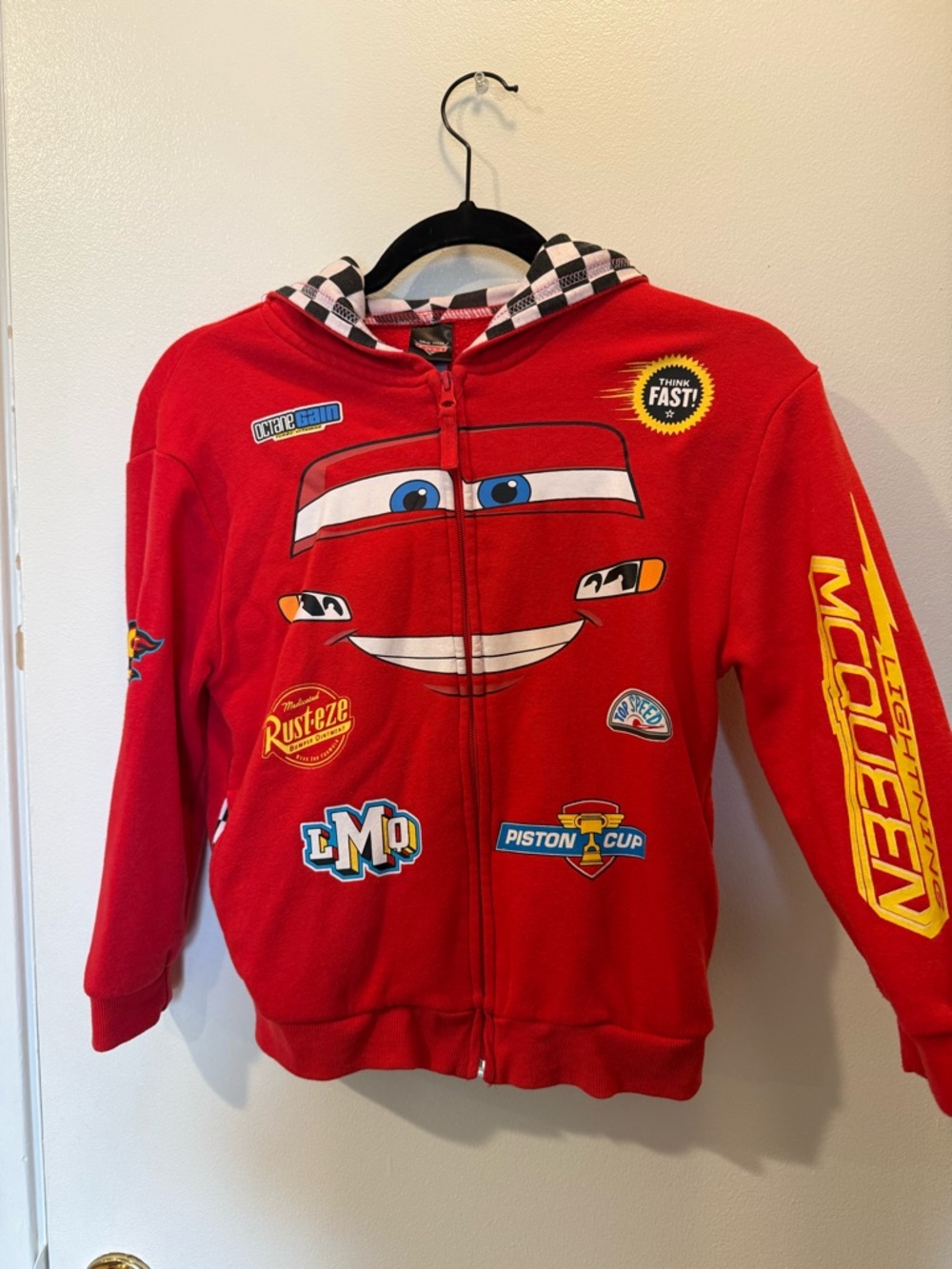 Disney Red Lightning McQueen Zip-Up Hoodie
